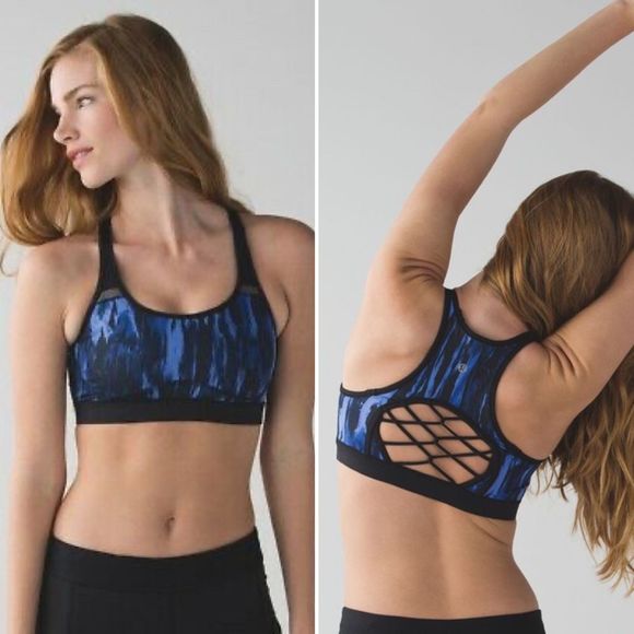 Lululemon Sweaty Or Not Bra II Painted Animal Sports Bra - Picture 1 of 6